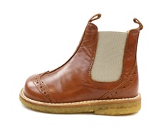 Angulus ancle boots cognac/beige with hole pattern